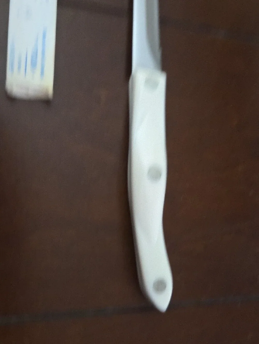 Cutco White Serrated Trim Knife With Pearl Handle